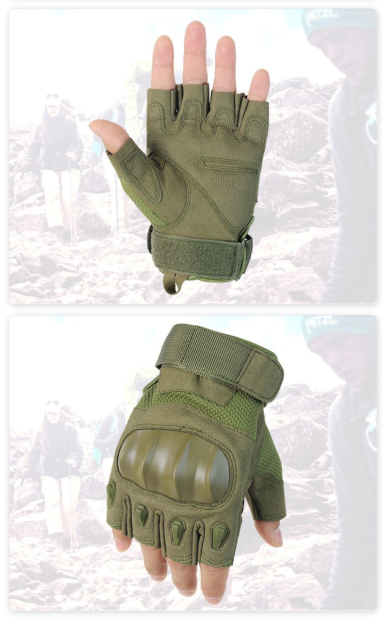 Outdoor riding motorcycle gloves training mountain fitness sports anti-slip protective tactical gloves_autovado.com