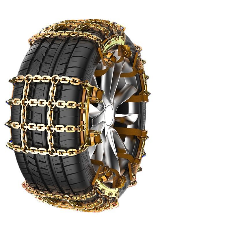 Car Tire Universal For Sedan SUV Emergency Snow Mud Manganese Steel Anti-Slip Chains Nine-Gong Style_autovado.com