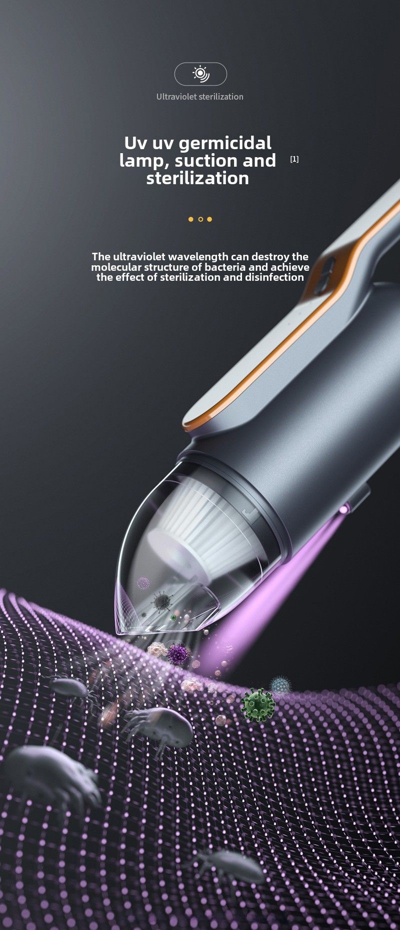 Car vacuum cleaner wireless charging handheld mini car home pet multi-functional portable large suction vacuum cleaner_autovado.com