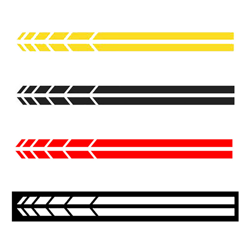 4Pcs Vehicle Rearview Sticker Auto-adhesive Eye-catching Stripe Stripe Car Sticker Rearview For Car Accessories_autovado.com