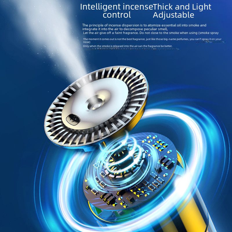 Car aromatherapy Machine car intelligent star ceiling lamp car perfume atomization humidifier automatic deodorant spray_autovado.com