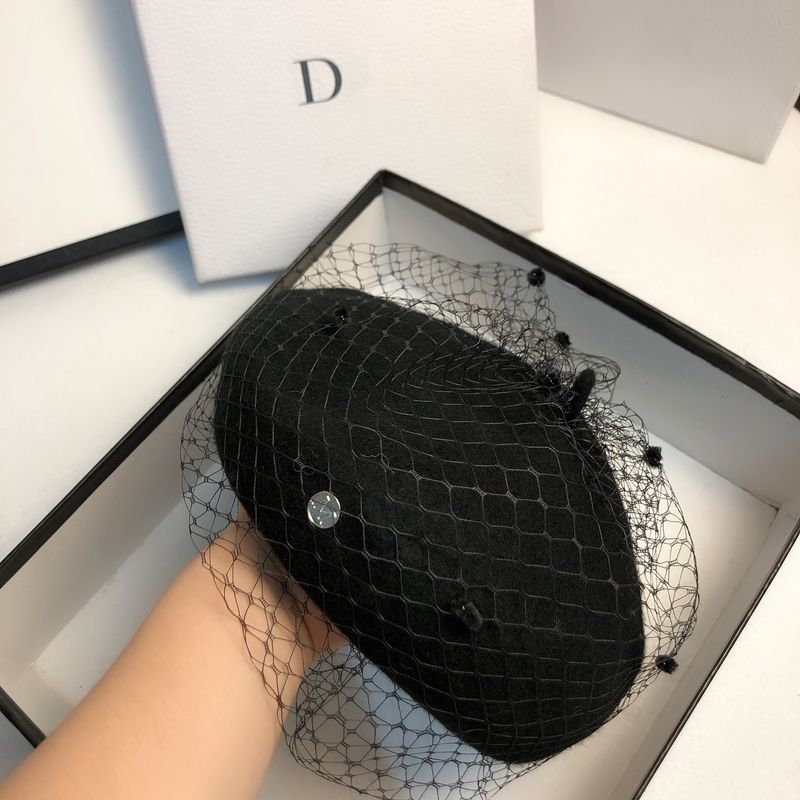 Hot Sale Facinating Meh Veil Wool Beret Autumn Winter Warm Beanie Hat Vintage Felt Caual Painter Hat Female French Beret_autovado.com