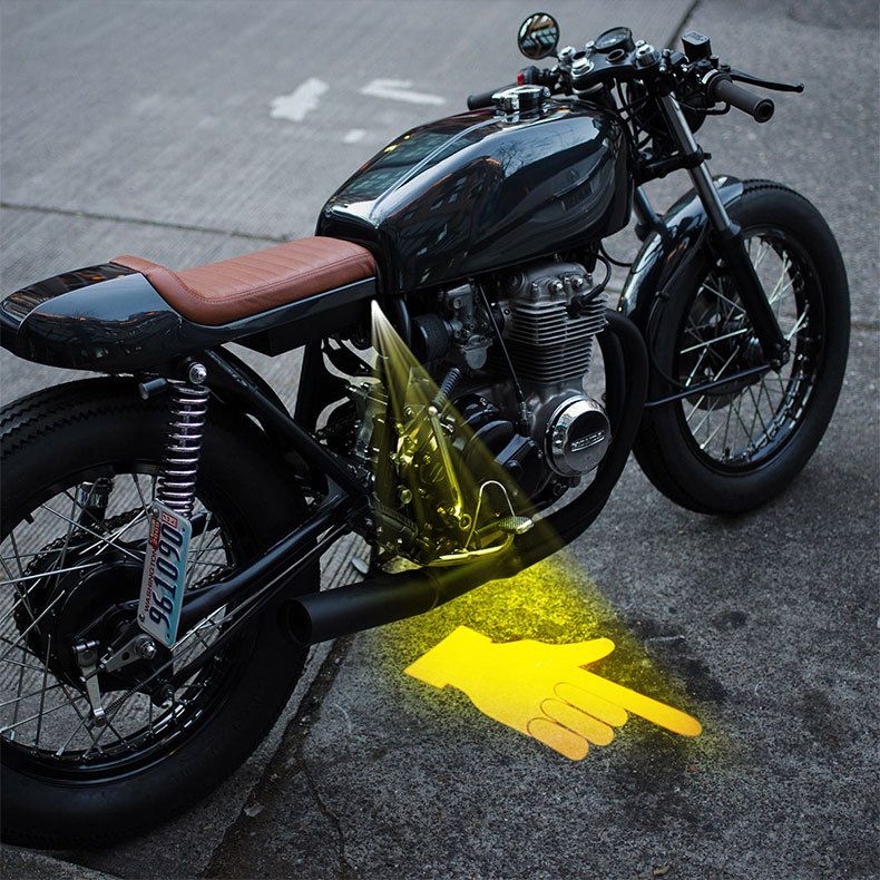 Motorcycle Projection Turn Signal LED Ambient Cornering Ground Gesture High Brightness Warning Light_autovado.com