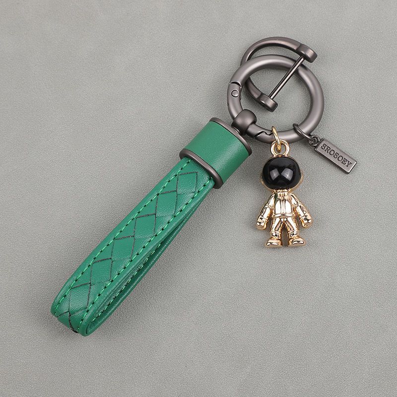 Diamond Pattern Car Keychain Internet Celebrity Astronaut Pendant High End Pendant Men And Women Key Chain Ring_autovado.com