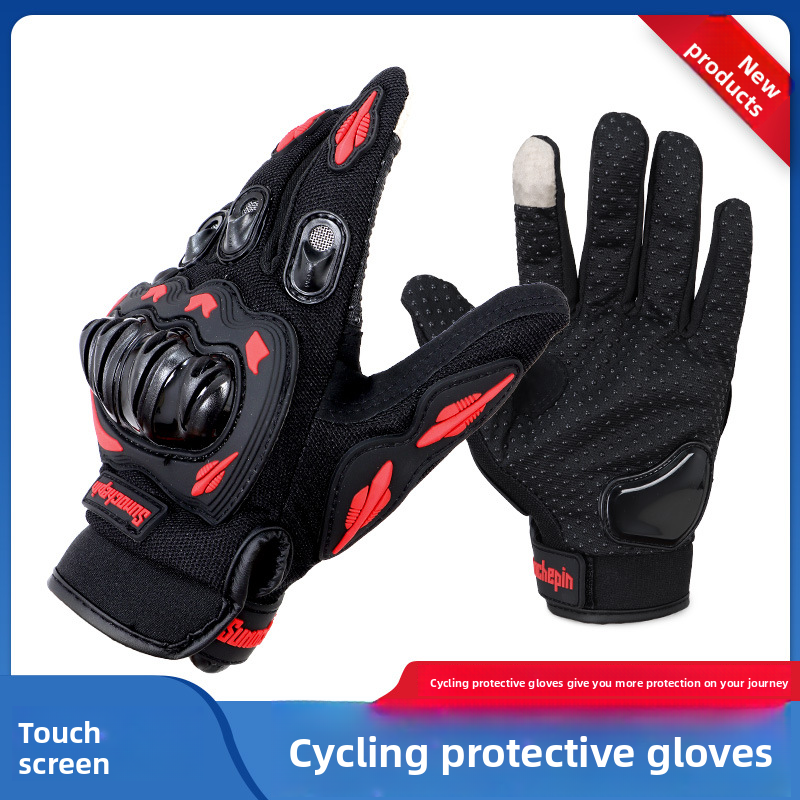 Motorcycle Riding Gloves For Men, Outdoor All-Season Motorbike Racing Gear, Off-Road Anti-Fall Winter Cold-Proof Summer_autovado.com