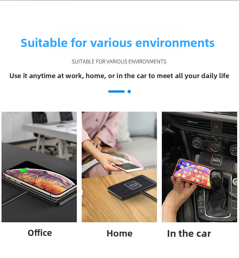 Modified Car Wireless Charger Storage Compartment Anti-Slip Mat Suitable For Mercedes-Benz, BMW, Audi, Honda, Volkswagen_autovado.com