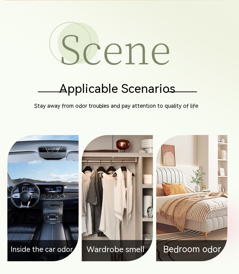 Small Town Yixiang Car Fragrance Car Perfume Durable Light Fragrance Blue Wind Chime Sage Wardrobe Fragrance Pendant_autovado.com