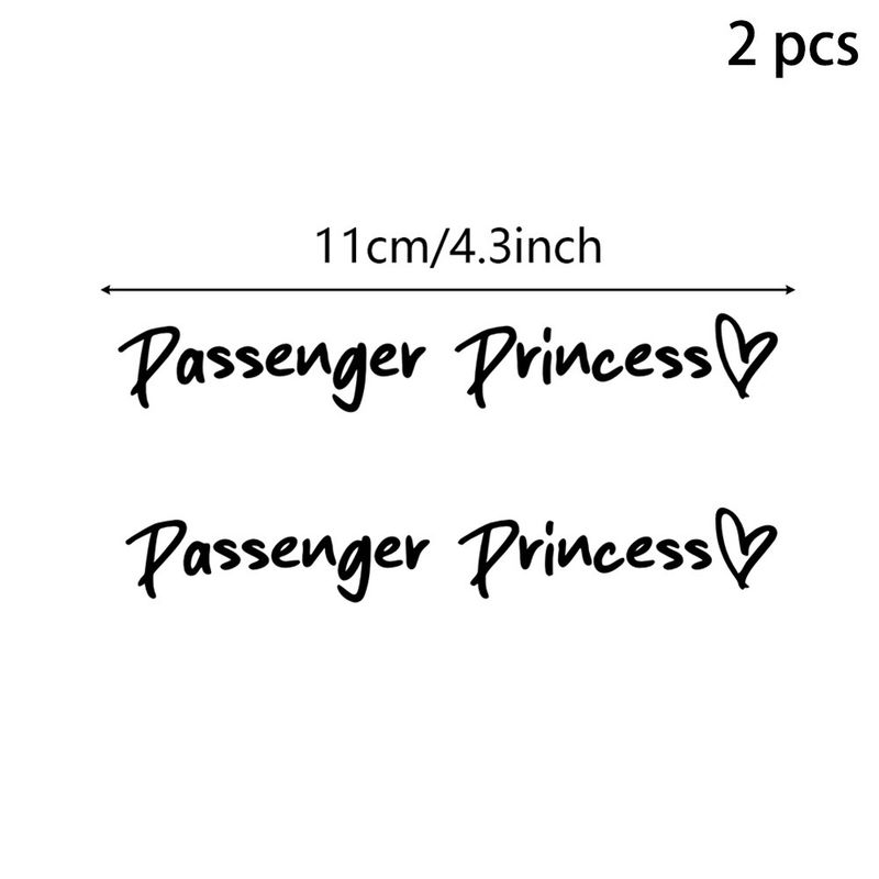 2 pack Passenger Princess car rearview mirror makeup mirror passenger princess creative stickers_autovado.com