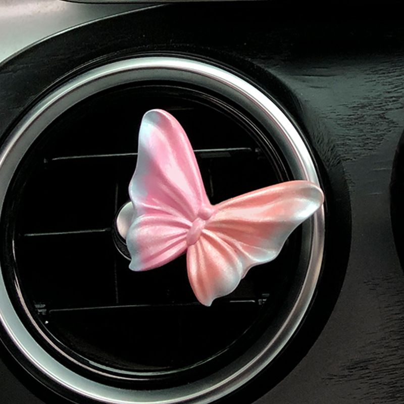 High grade butterfly air outlet decoration car aromatherapy car perfume fragrance flower diffuser stone car interior decoration_autovado.com