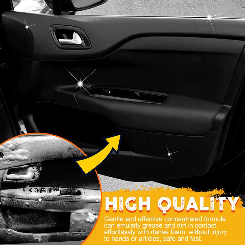 Multifunctional Foam Cleaner Car Interior Decontamination Seat Steering Wheel Cleaner_autovado.com