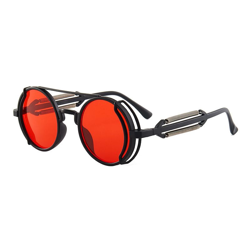 Unisex Cyberpunk trend Retro sunglasses Round sunglasses_autovado.com