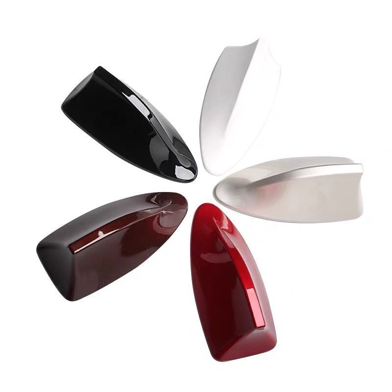 Car decoration shark-fin antenna with signal radio roof pasted tail fin modification free of drilling_autovado.com