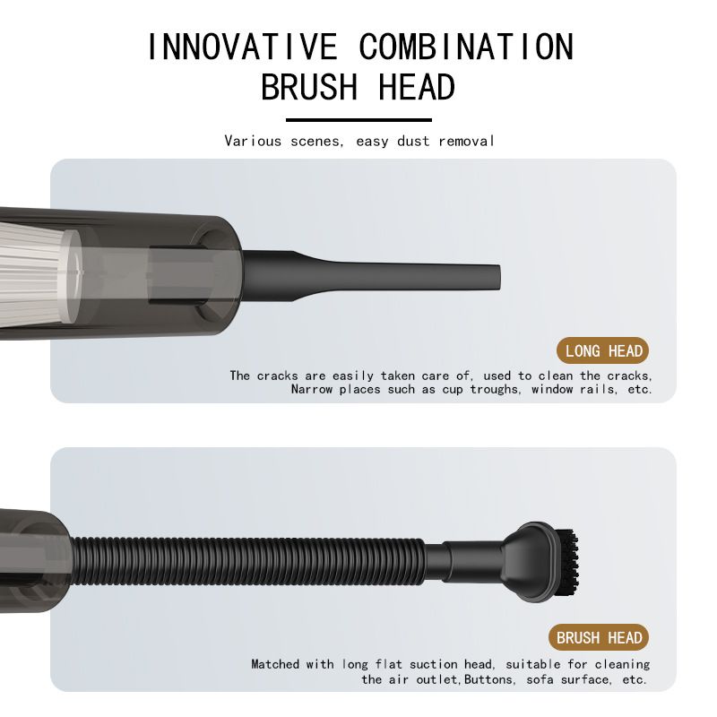 Car vacuum cleaner handheld intelligent wireless vacuuming small mini high power household dual-use_autovado.com