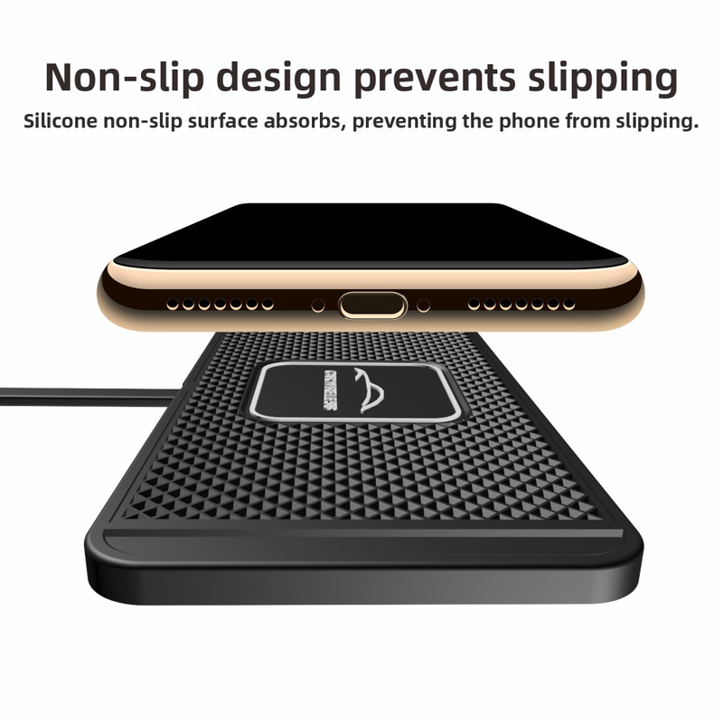 Car Anti-Slip Mat Wireless Charger Modified Storage Compartment Suitable For Mercedes-Benz BMW Audi Honda Volkswagen_autovado.com