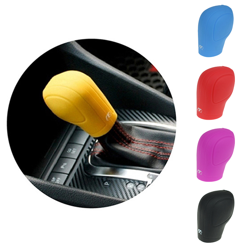 Yuanmheng Soft Silicone Gear Knobs Lever Shifter Cover Protector Non-slip for Volkswage-n_autovado.com