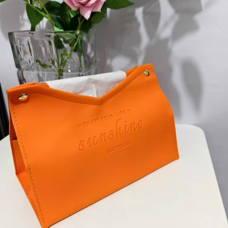 Modern Leather Tissue Box – V-Cut Desktop Holder (Minimalist & Durable)_autovado.com
