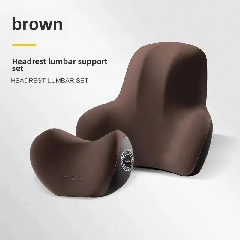 Logo Customized High-end Car Small Headrest Lumbar Support Memory Foam Cushion Lumbar Cushion Backrest Lumbar Pillow Car Neck Support_autovado.com