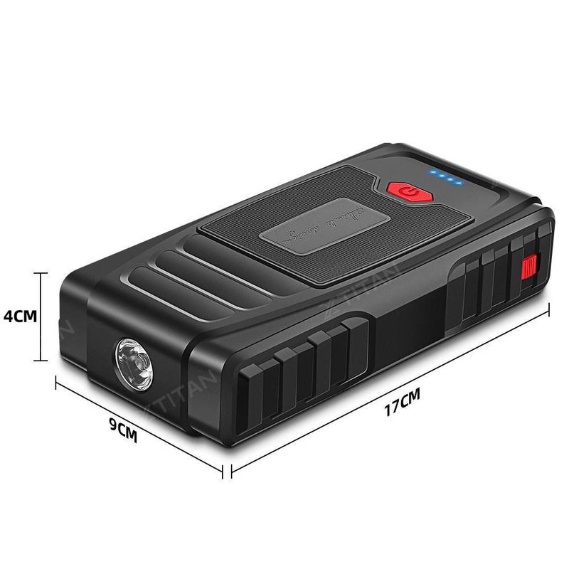 129800mAh Bank 3in1 Cable Emergency Power Supply Car Jump Starter & Air Pump Accessories Black_autovado.com