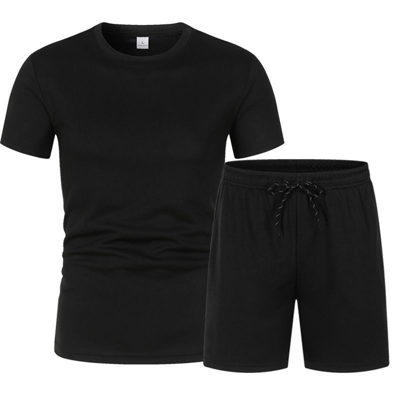 Men's Clothing Casual Spot T-Shirt Shorts Thin Breathable Sports Suit_autovado.com
