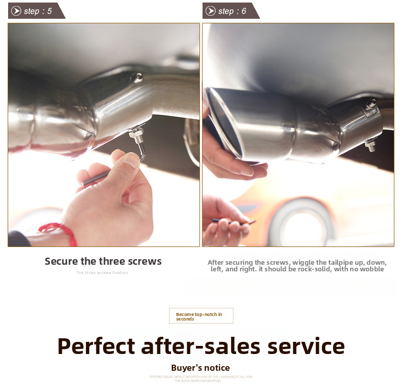 Cross-Border 76 Inclined Row Curved Double Outlet 63 Straight Plated Tail Pipe Thickened Stainless Steel Muffler Car_autovado.com