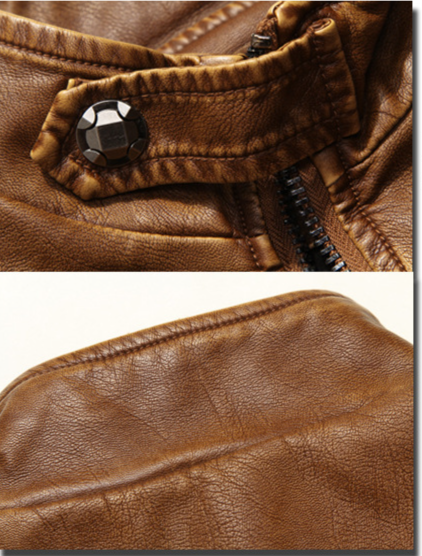 Men's Clothing men's motorcycle PU leather jacket leather jacket men's coat manufacturer leather jacket 8805_autovado.com