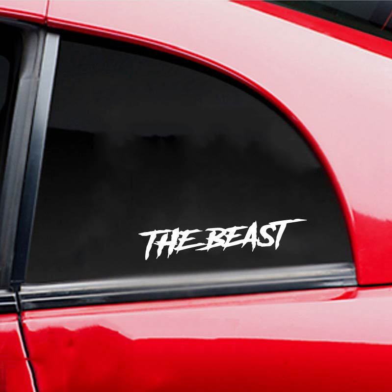 THE BEAST Beast Personalized Creative Trendy English Car Sticker Decoration_autovado.com