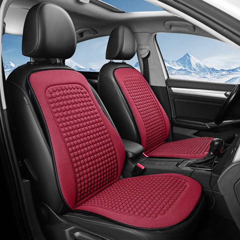 Cool silk tie-free seat cushion summer car front/co-driving single massage cushion wholesale price factory direct supply_autovado.com