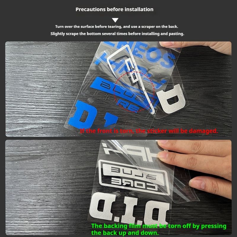 Suitable For Honda Click Series V2/V3 Waterproof Reflective Wheel Stickers, Modified Motorcycle Personalized Decoration_autovado.com