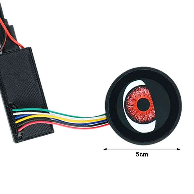 2 Sets Of 9th Electric Car, Devil's Eye Blink Logo, Can Be Installed USB On Any Model With A Hole_autovado.com