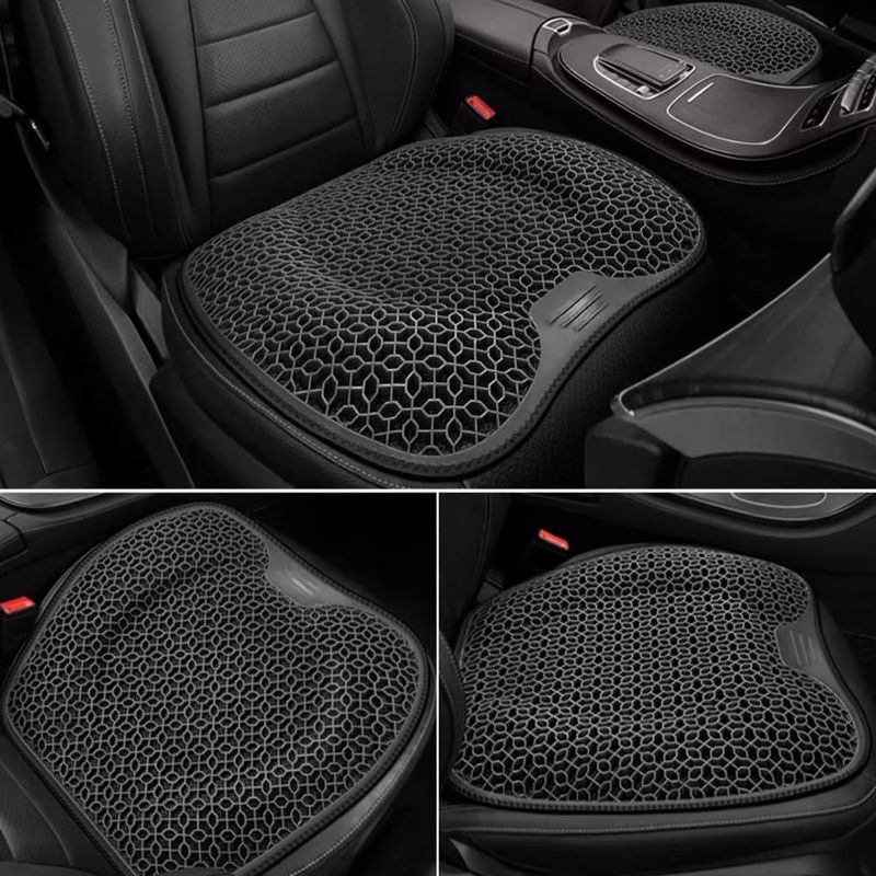Summer Lumbar Support Honeycomb Gel Ice Thread Seat Backrest Ventilation Breathable Car Cushion Accessories_autovado.com