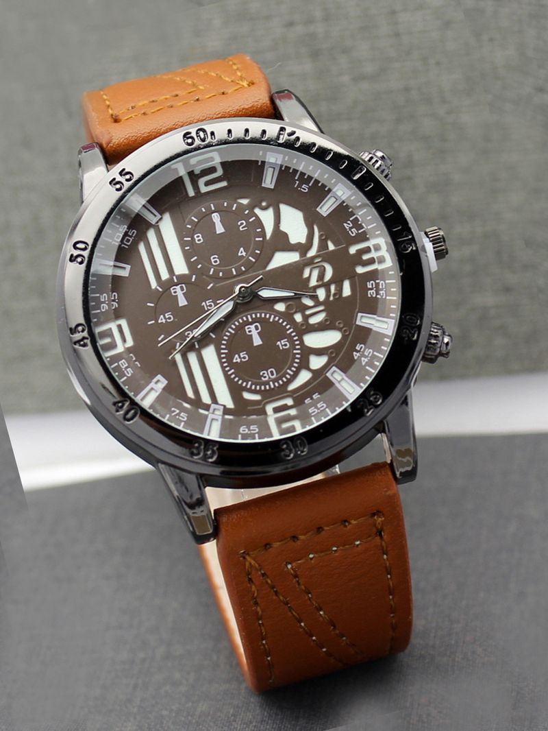 Men's luminous men's watch double-layer belt men's watch_autovado.com