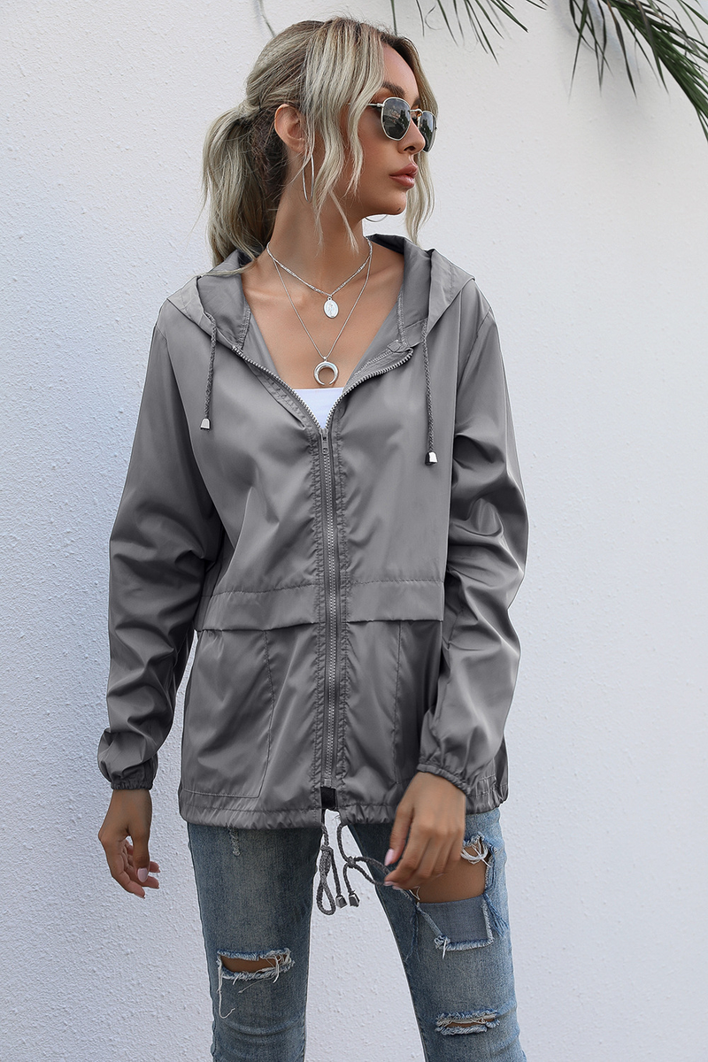 Women's Zipper Hoodie Lightweight Outdoor Hiking Raincoat Jacket Jacket Ready in Stock_autovado.com