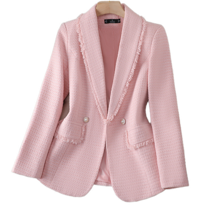 Women's New Style High-end Tops Temperament Tweed Suit For Ladies_autovado.com