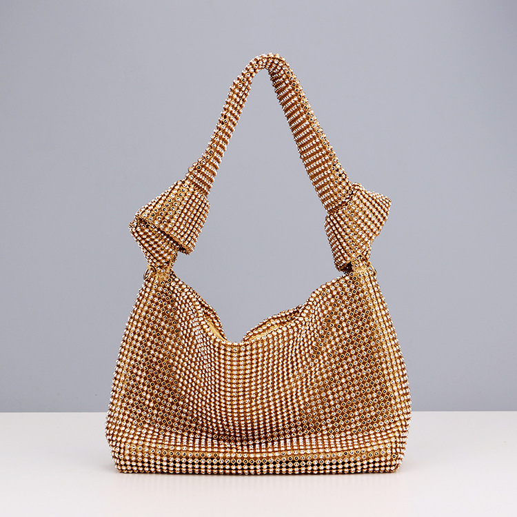Internet celebrity popular rhinestone handbag dinner bag ladies dress versatile bag European and American banquet evening bag_autovado.com