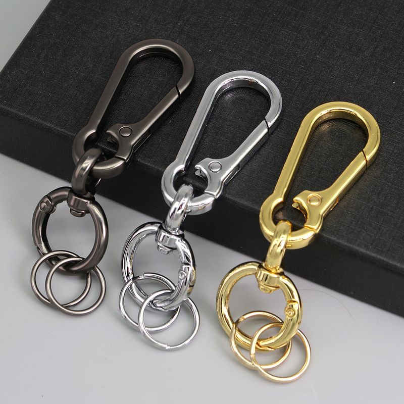 Car Keychain Zinc Alloy Rotating Figure Eight Dog Buckle Men's Waist Hanging Buckle Spring Ring_autovado.com