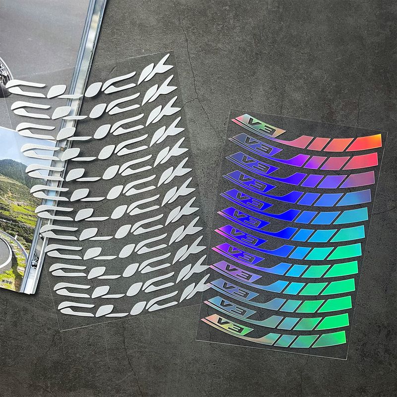 Suitable For Honda Click Series V2/V3 Waterproof Reflective Wheel Stickers, Modified Motorcycle Personalized Decoration_autovado.com