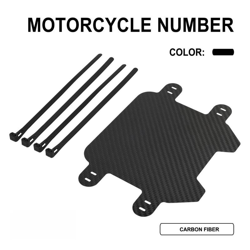 Carbon Fiber Front Plate Number Board For Off-Road E-Bike Customization – Lightweight & Durable (22.3x15x1cm)_autovado.com