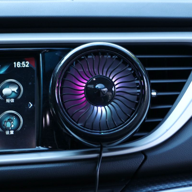 Car Center Console Multifunctional Car USB Cooling Air Outlet, Mini Small Fan, Portable Fan_autovado.com