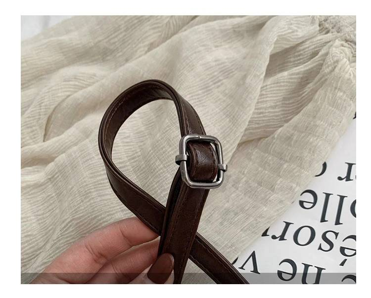 Vintage Trend Women's Crossbody Bag Chain Hasp Zipper PU Leather Square Shoulder Bags Chic Lady Versatile Pack_autovado.com