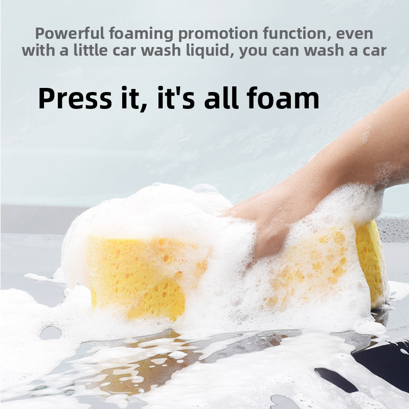 Car Large Size, Sponge, Water Absorbing, Thickened Honeycomb Sponge Block, Washing Tool, Car Cleaning Tool_autovado.com