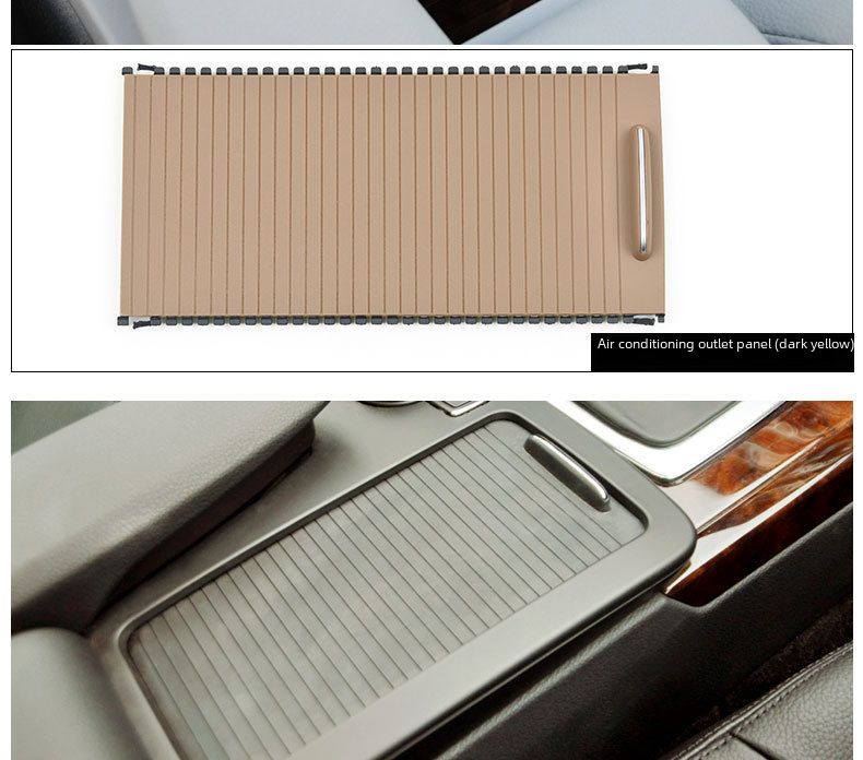 Applicable to Mercedes-Benz C- Class E-Class Water Cup Holder Pull Plate W204 W212 Central Control Storage Cover Plate Water Cup Holder Cover Plate_autovado.com