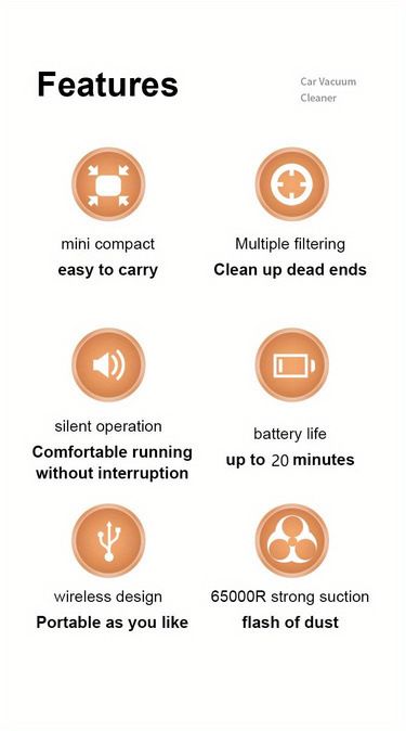 Vacuum Cleaner Car Cleaning High Power Mini Rechargeable Multi Function Blowing And Suction Car Handheld Small Car_autovado.com