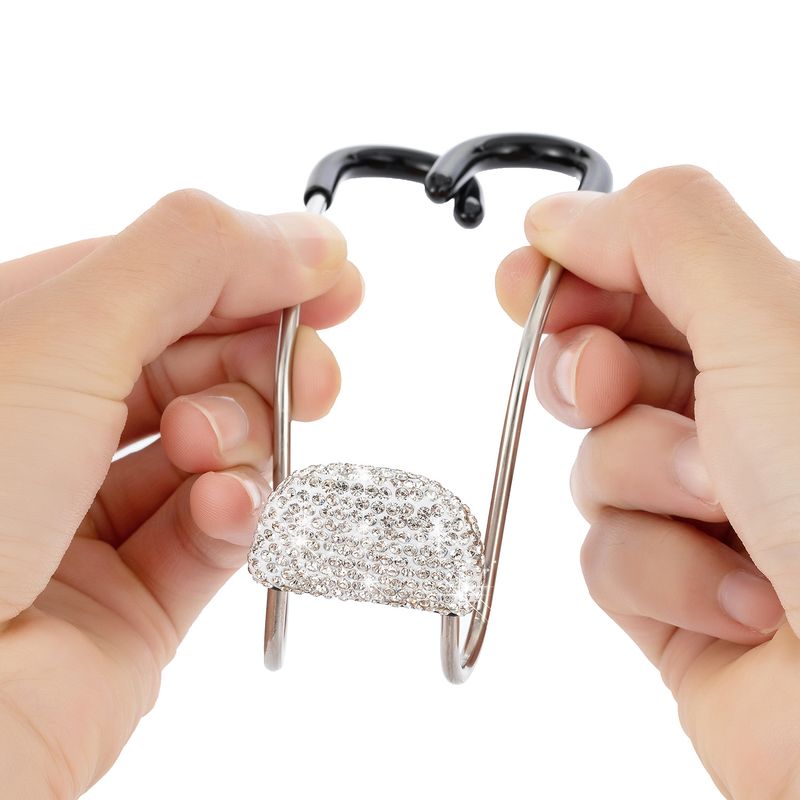 New Multi Functional Inlaid Stainless Steel Back Car Hook Diamond_autovado.com