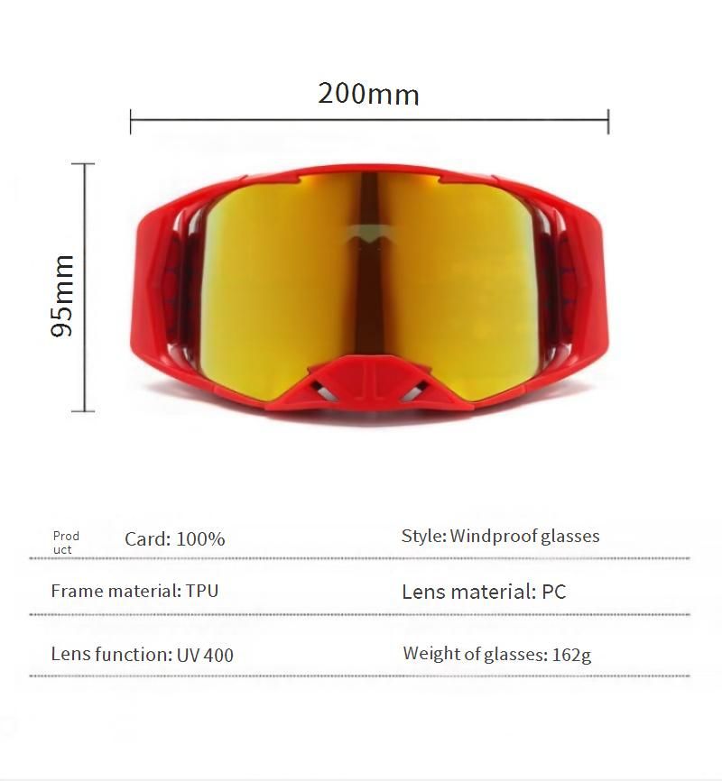 Motorcycle Goggles For Off-Road Riding – Windproof & Anti-Dust Sports Sunglasses With Interchangeable Lenses_autovado.com
