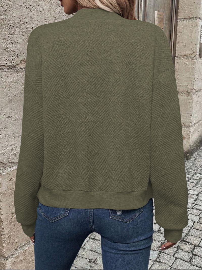 Women's Clothing new solid color zipper jacket baseball collar casual jacket_autovado.com