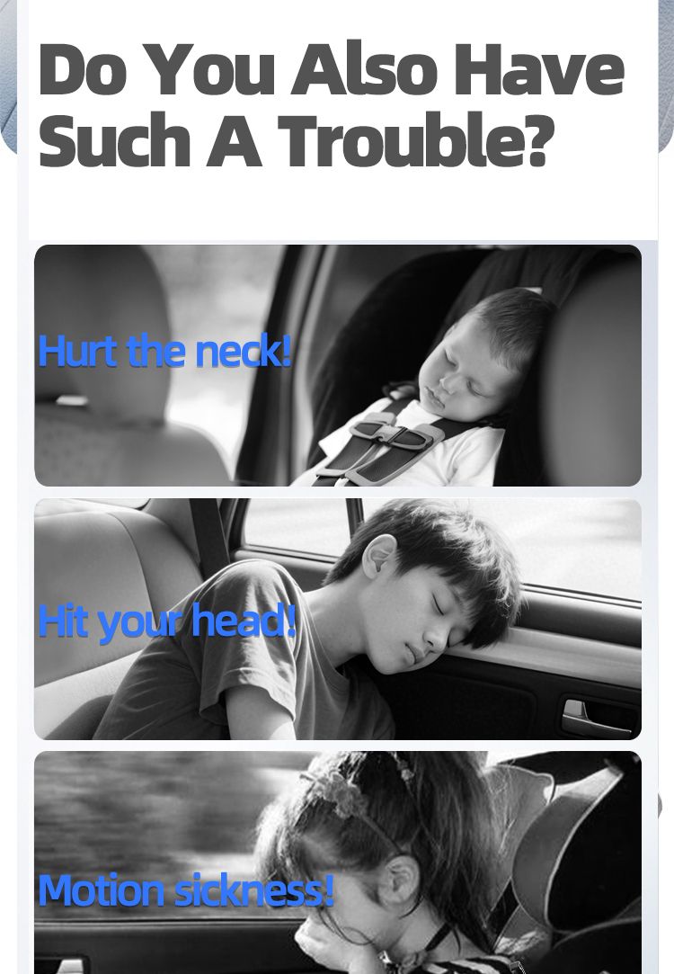 Seat Headrests Interior Accessories Side Rests 45D Memory Foam Car Universal Sleep Neck Pillow_autovado.com