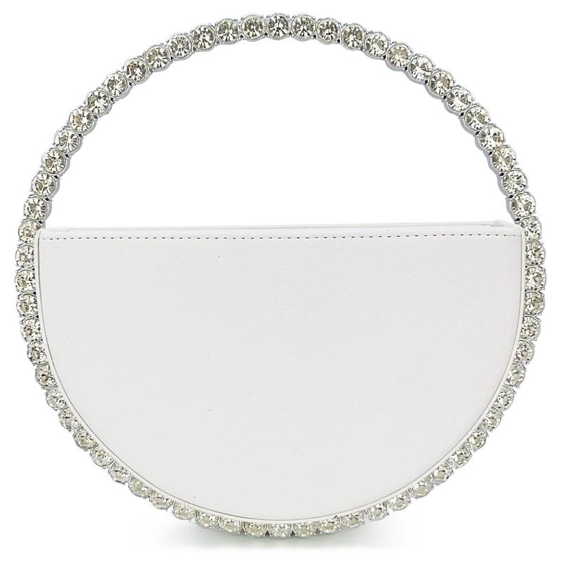 Round Crystal Diamond Bag Sparkling Clutch Bag Internet Celebrity Same Purse Little Fairy Bag Girl Small Bag_autovado.com