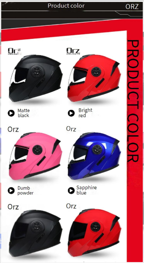 Motorcycle Accessories & Parts electric battery helmet gray men's and women's full helmet four seasons flip face helmet summer hat_autovado.com