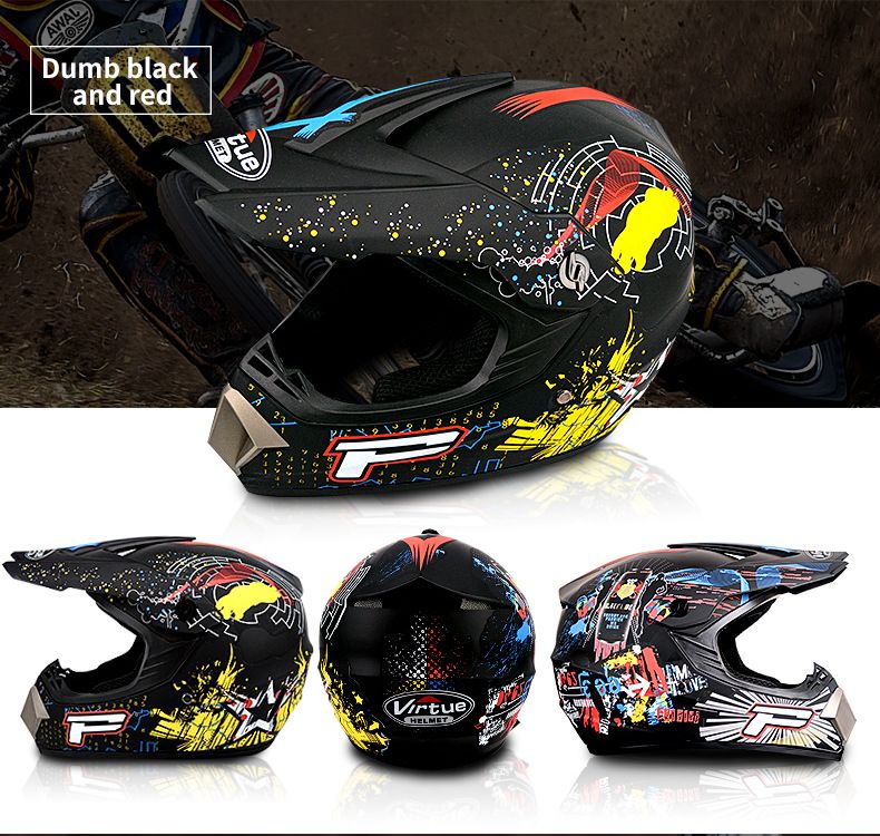 Electric beach Cross country helmet Mountain downhill cool full helmet kids teen kart helmet_autovado.com