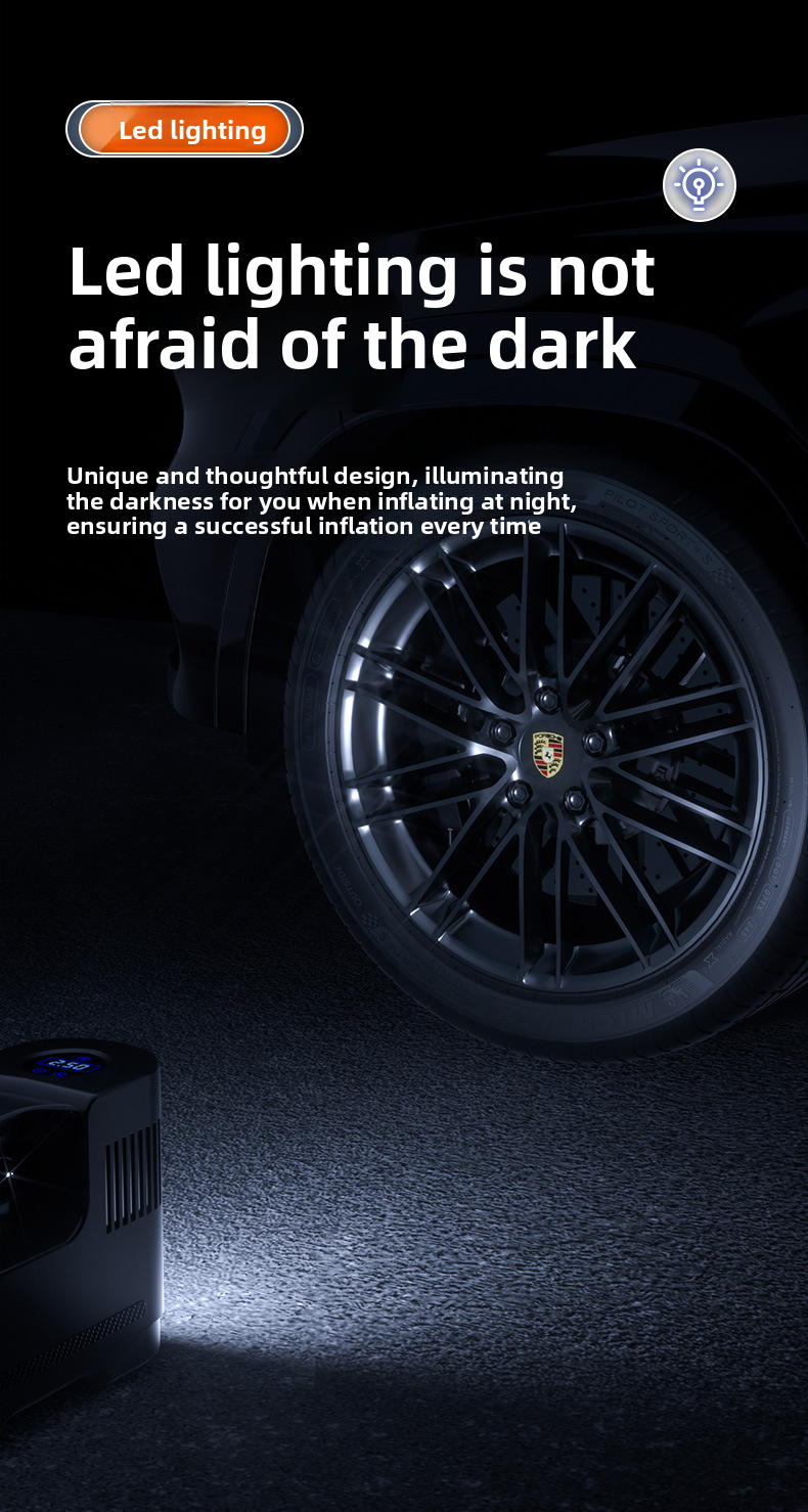 Portable Multifunctional Tire Car Pump Inflator Machine Air Tube_autovado.com